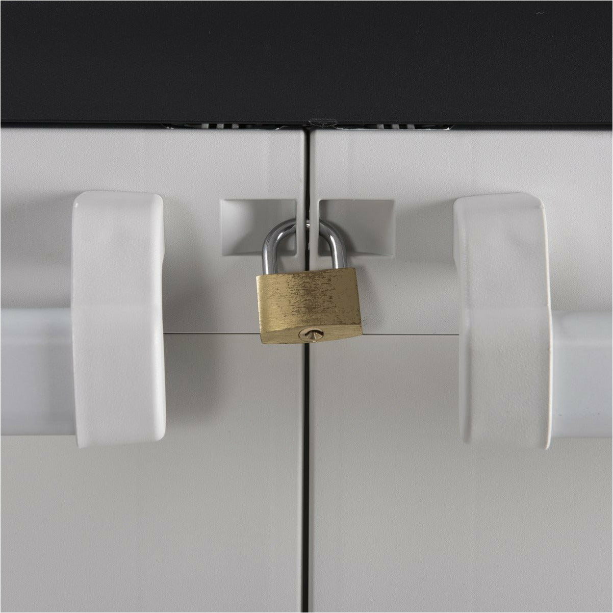 TOOMAX - Armadio Basso Grigio chiaro/Nero Urban XL - h101x78x49 cm
